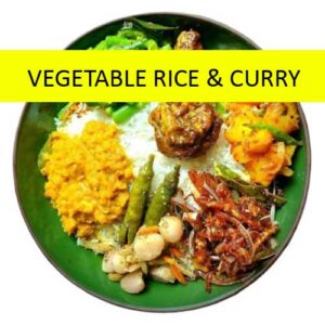 Walawwa Special Rice and Curry Set Menu Vegetable