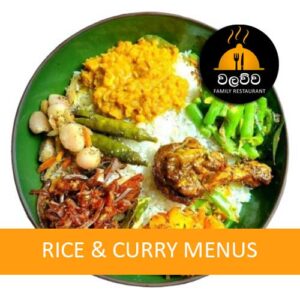 Walawwa Special Rice and Curry Set Menu